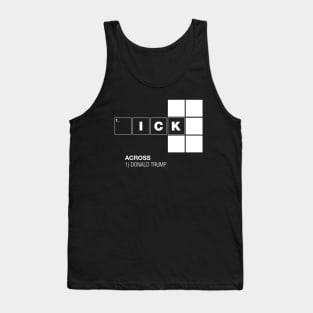 Anti Donald Trump Crossword Puzzle Tank Top